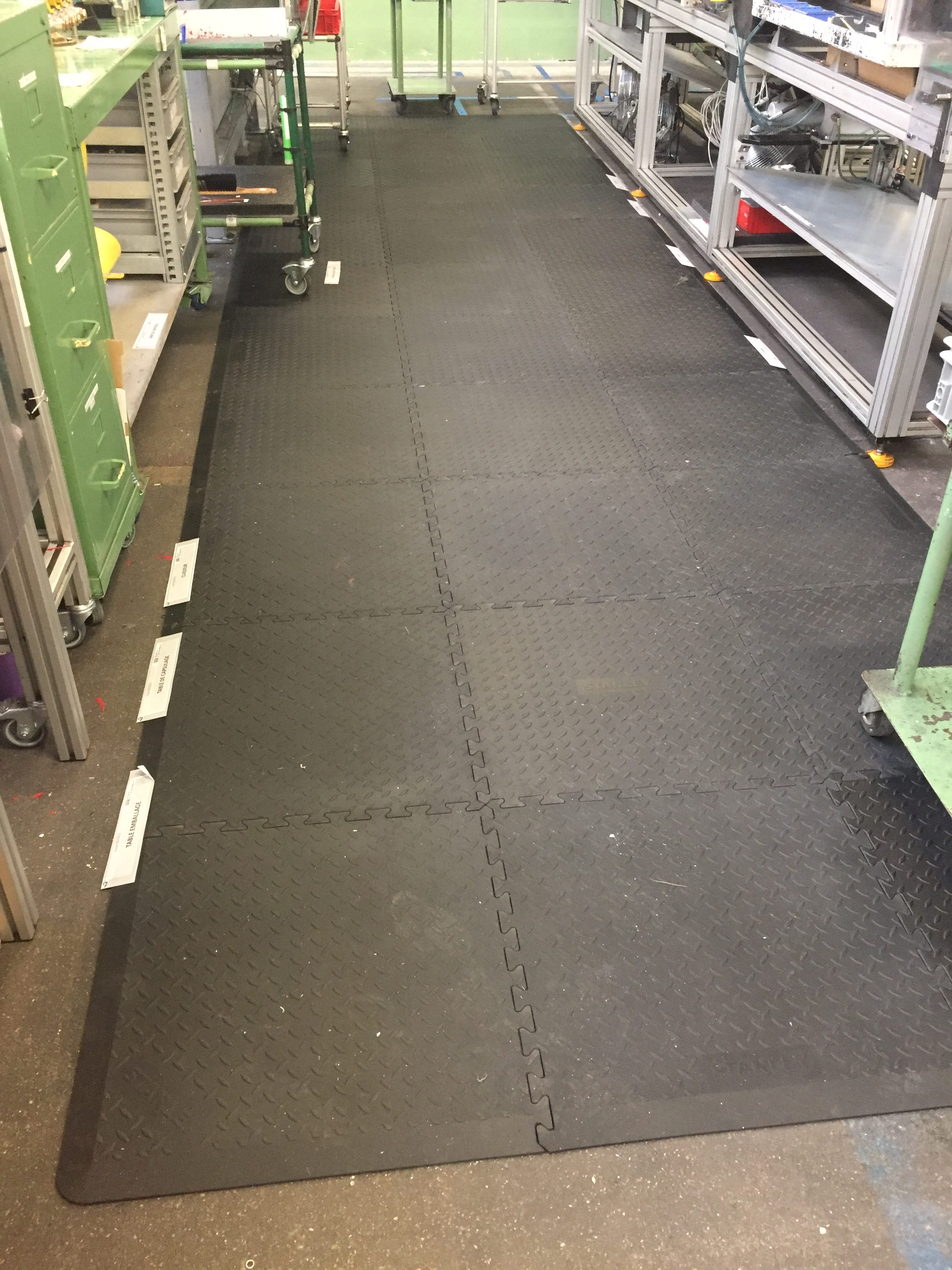 Tapis Anti-fatigue Pour Cuisine/bureau – 71x44 Cm, Noir, Antidérapant, Confortable Pour Debout